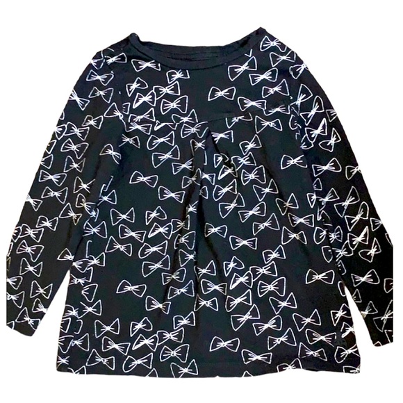 Baby Gap Black Bow Print Long sleeve shirt - Picture 1 of 4